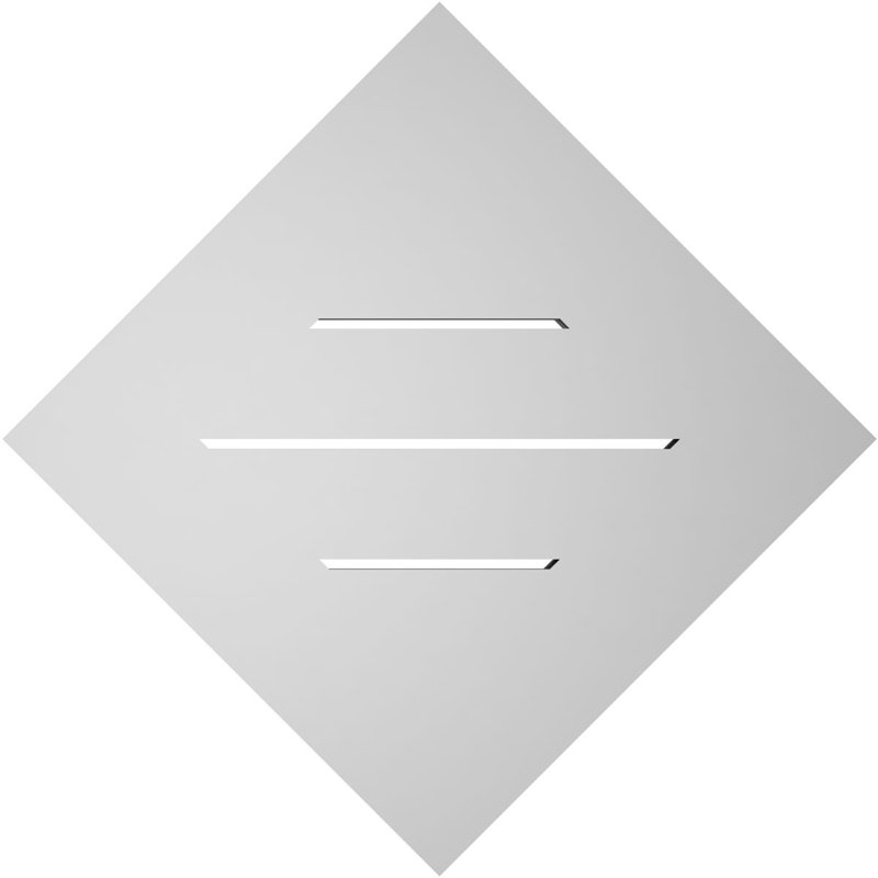 Évent à pignon fonctionnel en uréthane Diamond, H 22 po x l 22 po x P 1 po