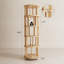 Bibliothèque en bois massif pivotante à 360 ° Oliver, équipée de roues de frein, permettant un ajustement flexible-1752471714-1765502094