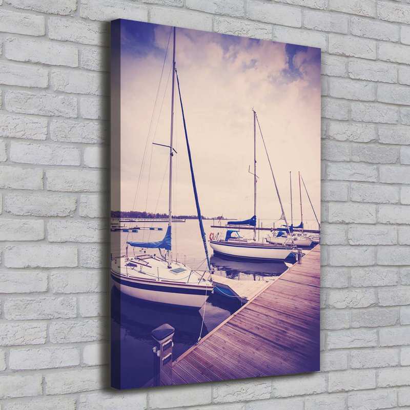 Yachts - Wrapped Canvas Print