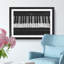 Broken Piano Keys Painting - Single Picture Frame Print on MDF-56633174-56633175