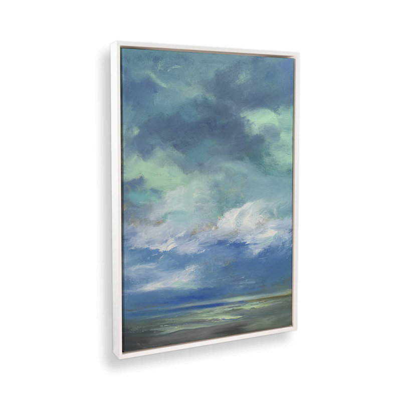 «Luminescent Dusk II», H 30,75 po x l 20,75 po, Blanc opaque