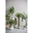 3‑Piece Round Stoneware Planters with Geometric Patterns