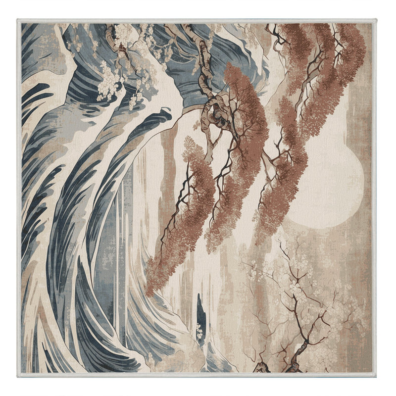 Petal Dew Rug, Square 5'