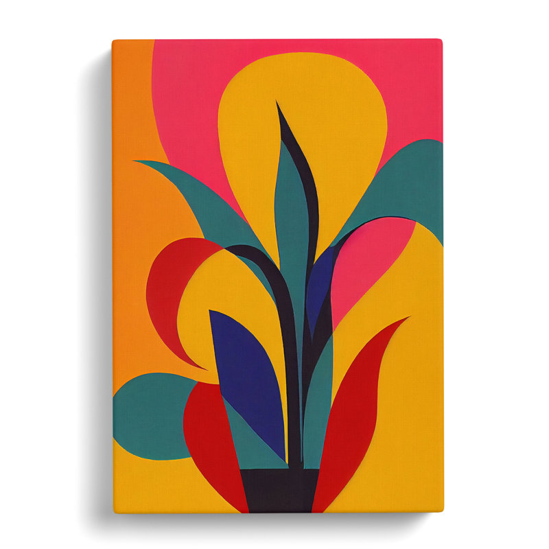 Tulip Flower Abstract Vol.1 - Wrapped Canvas, 50cm H x 35cm W x 3cm D