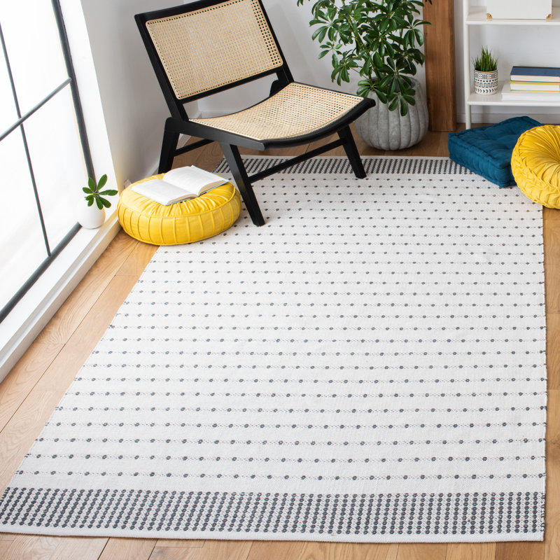Tapis en coton tissé à plat Breckenridge, Rectangle 4 pi x 6 pi