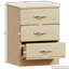 Tayce 4 Piece Bedroom Set (3 Drawer Bedside Chest X2, 5 Drawer Chest, 3 Door Wardrobe)-965680672