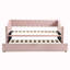 Lit de jour simple tapissier avec lit gigogne-129165722