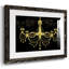 Lustre doré encadré sur papier-916074338-916074365