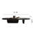Modern Classic Oval Wood Coffee Table Minimalism Industrial Black Living Room Table For Living Room Lounge Office