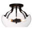 Plafonnier semi-encastré 3 lumières 12,1 po Vendramin
