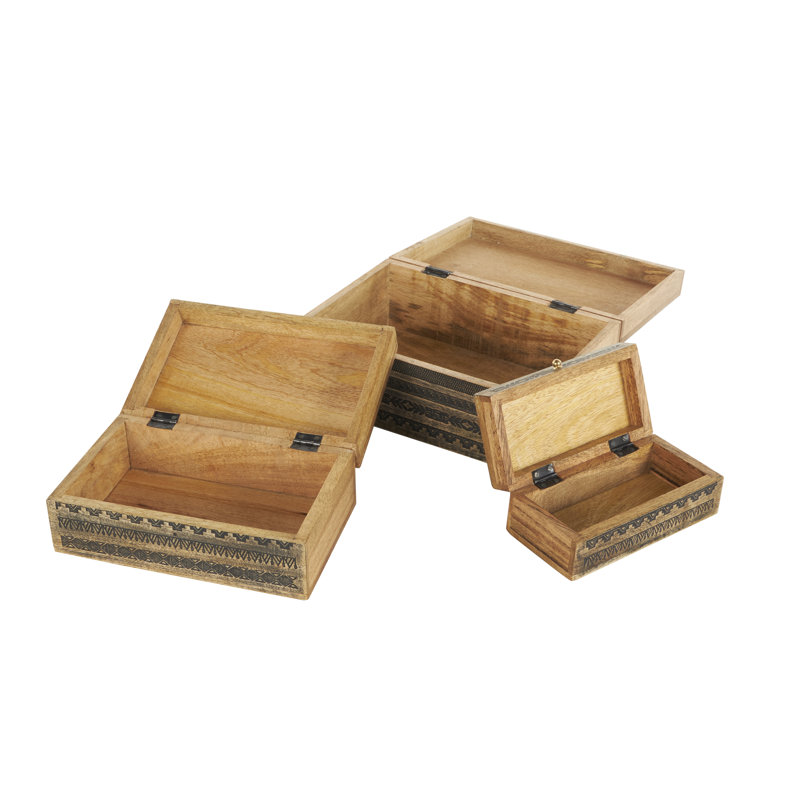 Ensemble de 3 boîtes décoratives Knoble