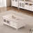 Cream style French solid wood end table
