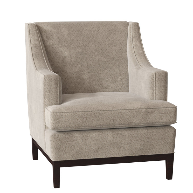 Cardiff Armchair, August Gray, Black Walnut
