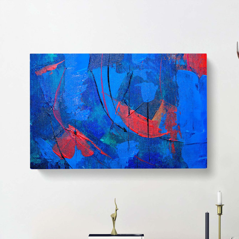 Abstract Art Painting Vol.204 by S.Johnson - Wrapped Canvas Painting, 60cm H x 91cm W x 3cm D