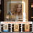 Vanity Desk with Mirror, Led Lights and Power Outlet, Makeup Vanity Table with Chair, 3 Color Lights & Brightness Adjustable, Hair Dryer Rack, 7 Drawers, Dressing Table for Bedroom-1831574662