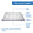 Flex 60" W x 36" D x 78" H Semi-Frameless Square Tub Enclosure with Fixed Panel and Base Included-84327411