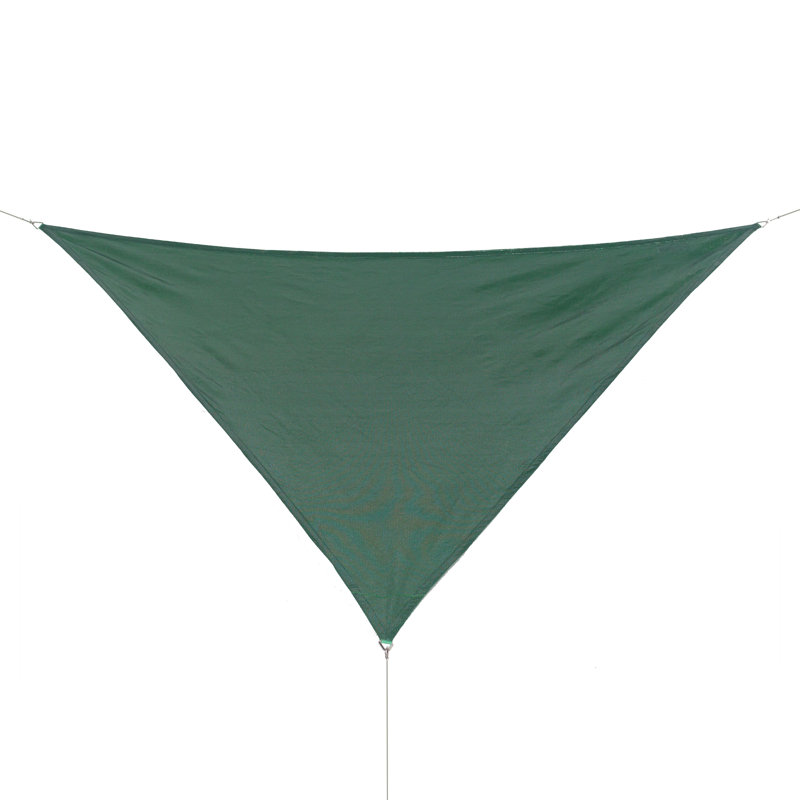 12' x 9' Triangle Shade Sail, Heritage Green, 12' W x 9' D