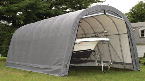 14 pi. L 32 pi. D Garage, vert