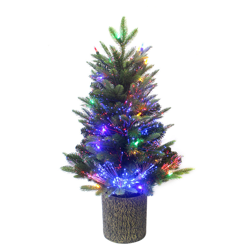 Kurt Adler 2.666666667' Lighted Fir Christmas Tree | Wayfair