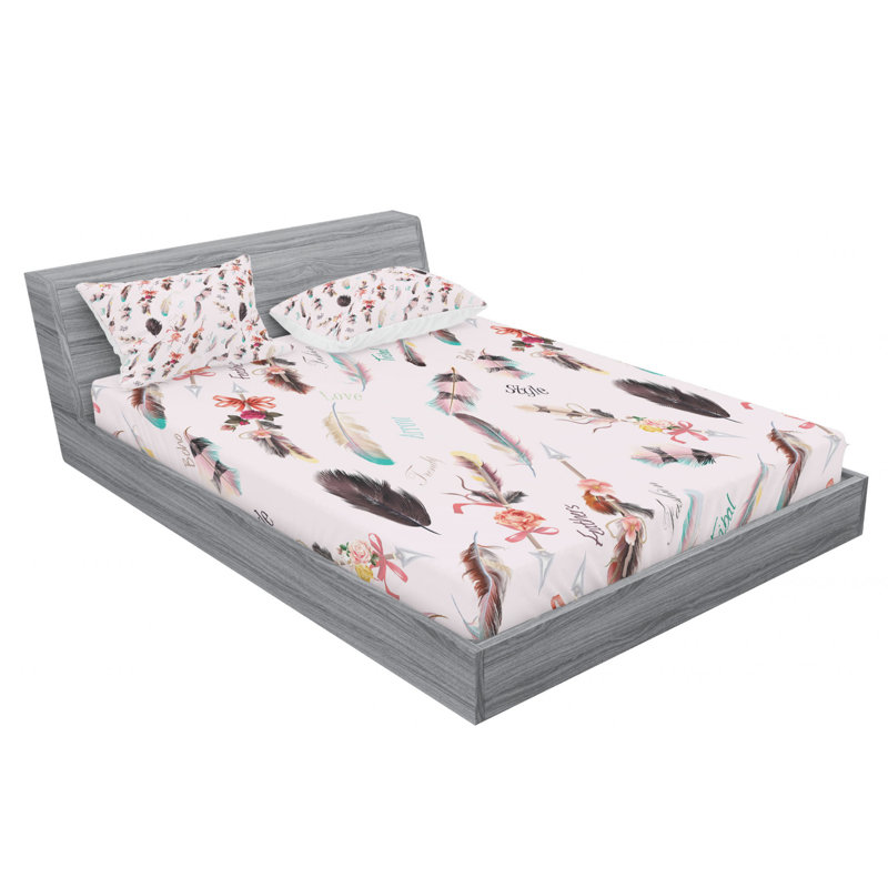 Ensemble de draps à imprimé animal, Ensemble de drap pour grand lit avec drap-housse
