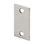 Plaque de remplissage de trou de porte en acier Prime-Line, finition acier inoxydable 1-1 / 8 po par 2-1 / 4 po (paquet simple)