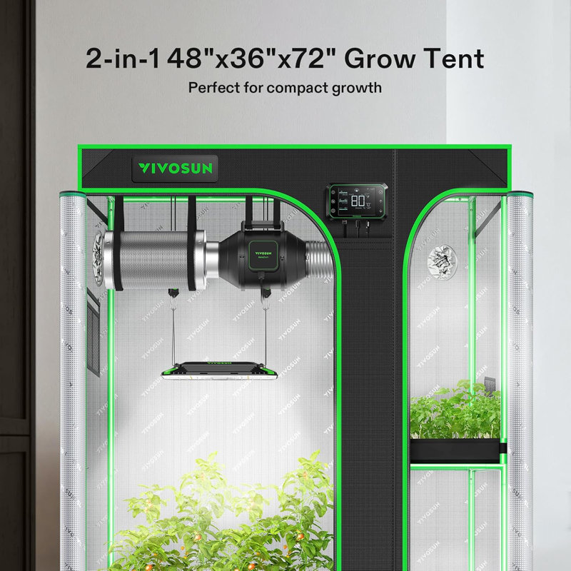 36' W x 48' D Hydroponic Grow Tent