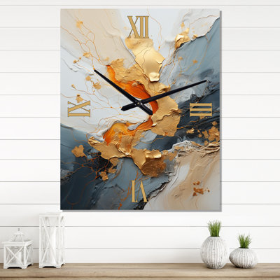 Pasko - Abstract Painting Modern Wall Clock