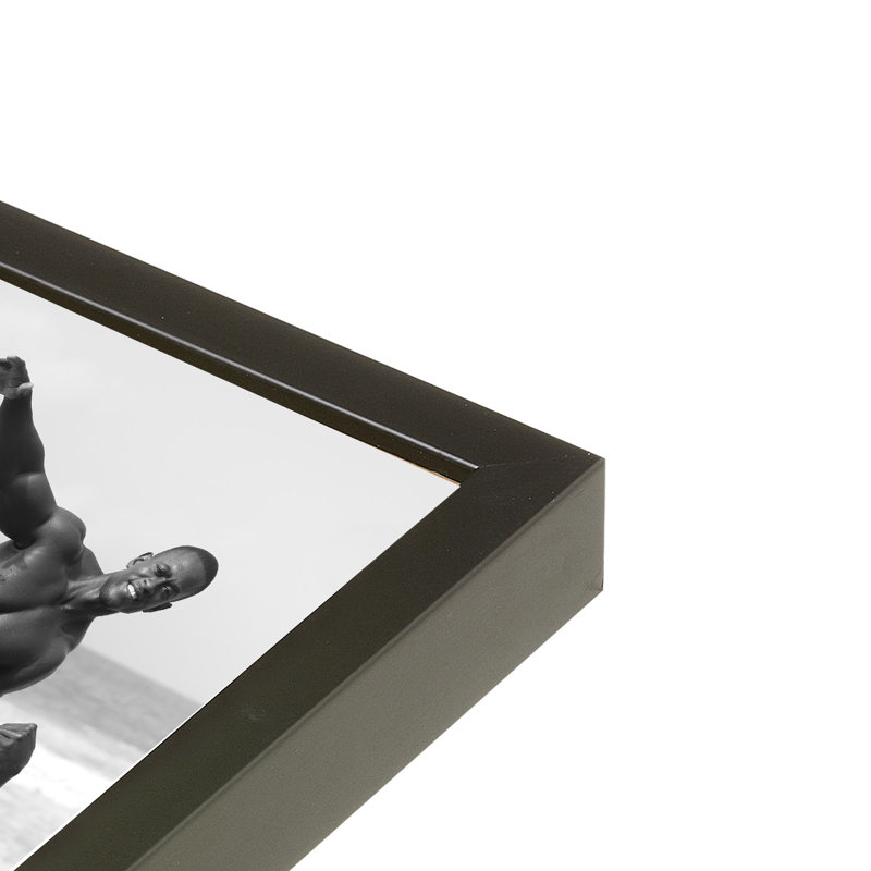 Good Black Art "Larking I" par Stephane Gaboué | Art mural encadré en édition limitée | Impression sur bois massif, prête à être suspendue