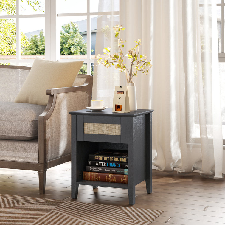 1-Drawer End Table With Storage