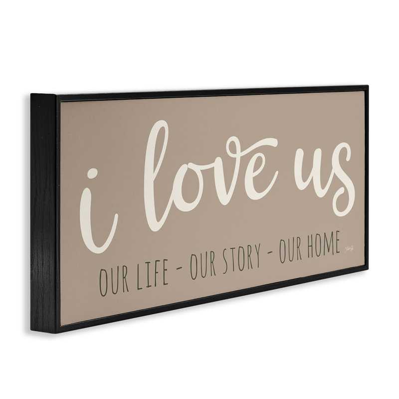 I Love Us, estampe numérique par Marla Rae, Giclée encadrée noir minuit, H 10 po x l 24 po