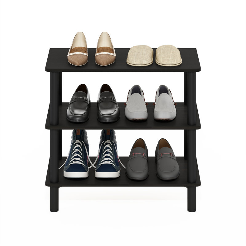 Shayma Shoe Rack, Espresso/Black