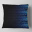 Fleur bleue fractale symétrique - coussin imprimé abstrait-29604189-29604193
