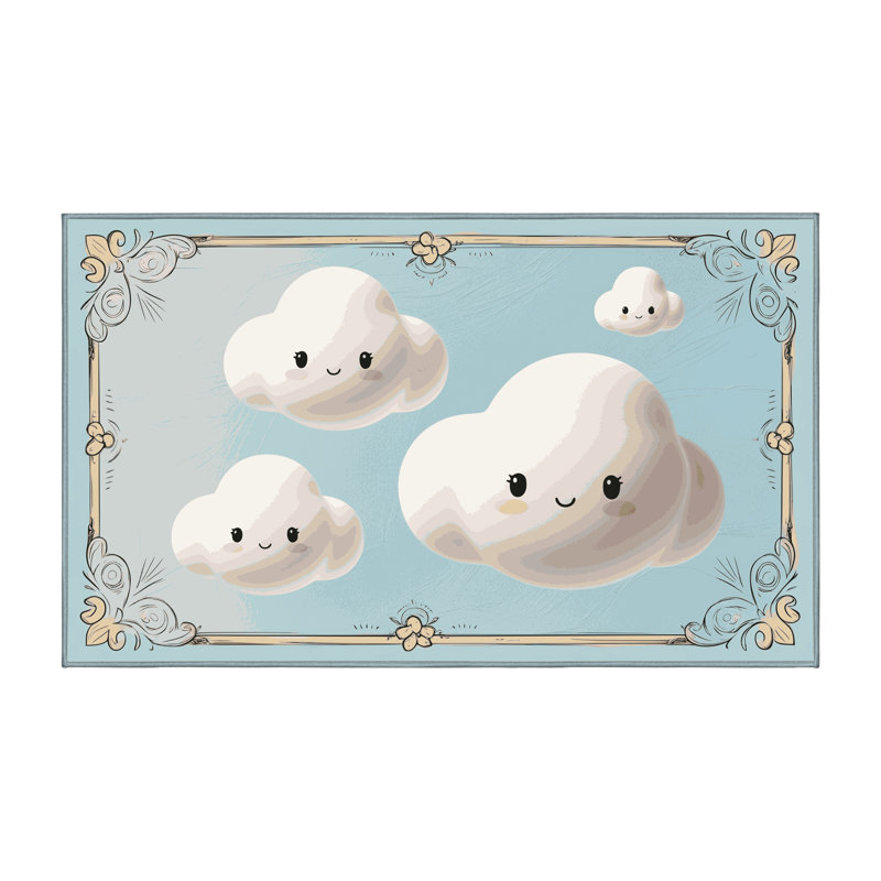 Tapis pour enfant East Urban Home, Rectangulaire 2 pi x 3 pi