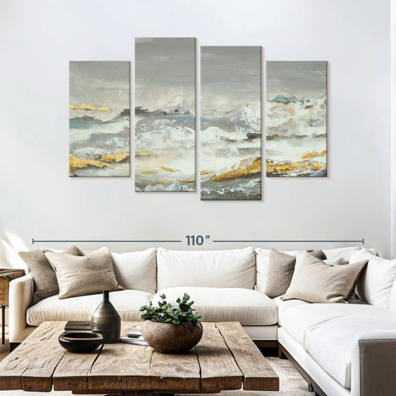 Avery Golden Rocks, 54" H x 84" W