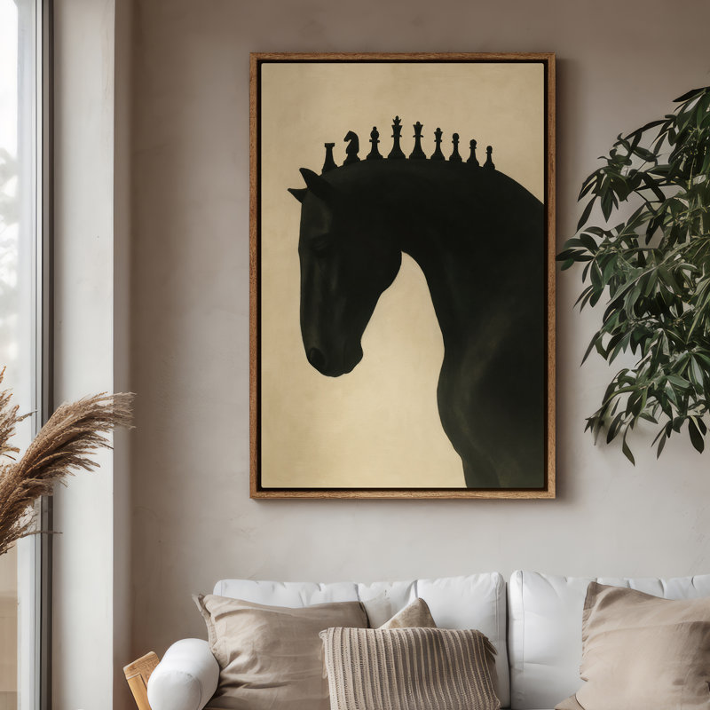 Framed Canvas Wall Art - Vintage Abstract Wall Prints for Bedroom - 24"x36", Natural, 36" H x 24" W