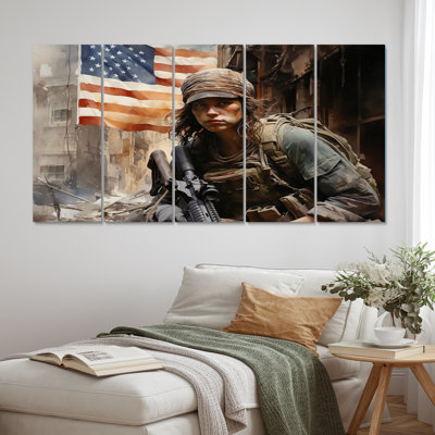 Us Military in Mission V - Army Metal Art Print Set