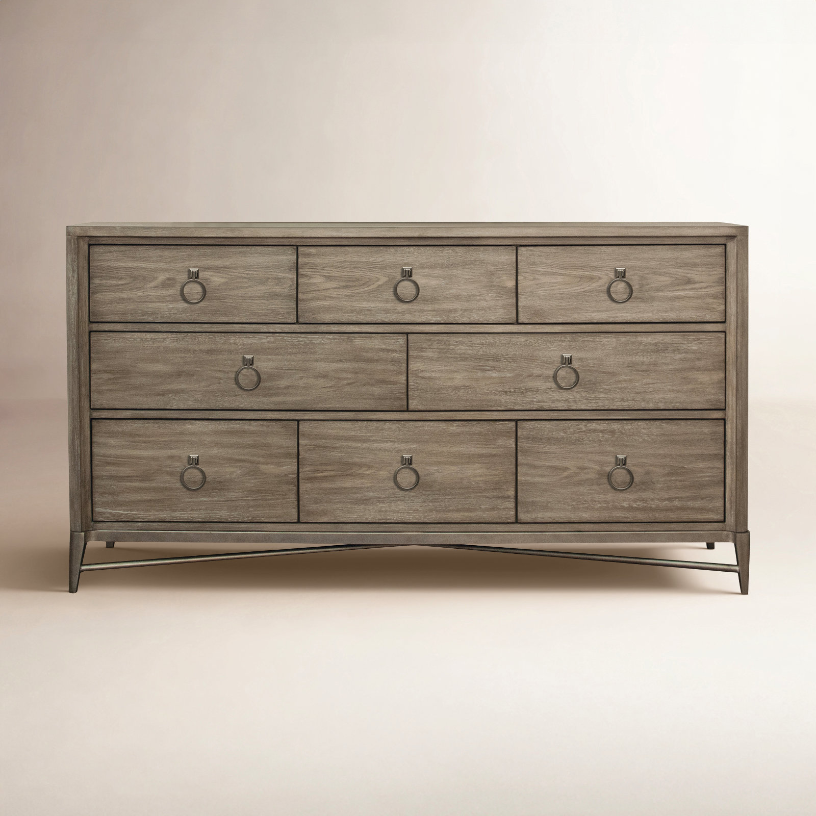 Regan 67" W 8-Drawer Kiln-Dried Dresser, Natural