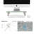Glass Stackable Monitor Stand