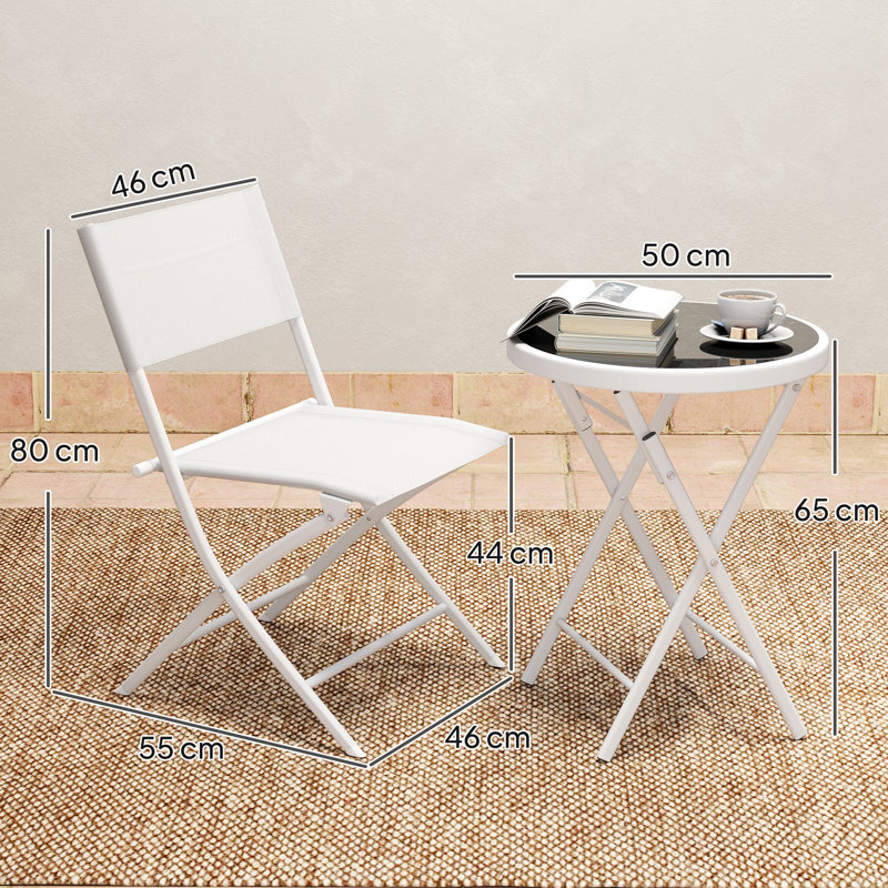 2 - Person Patio Dining Set with Round Table