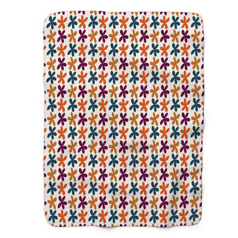 Autumn Mix - Couverture Sherpa de qualité supérieure 1 pièce, Grand lit