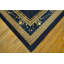 Tapis bleu antique médaillon chinois des années 1890
