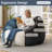 Oversized Curduroy Swivel Bean Bag Swivel Chair -400722317