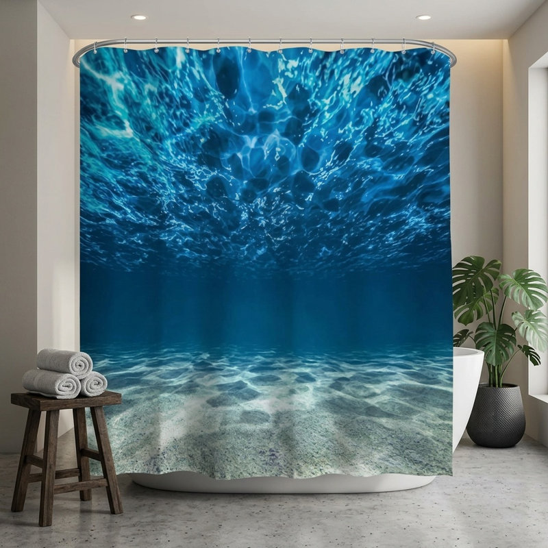 Tissu de polyester imperméable à l'eau Ocean
