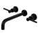 Kingston Brass Concord Two-Handle 3-Hole Wall Mount Roman Tub Faucet