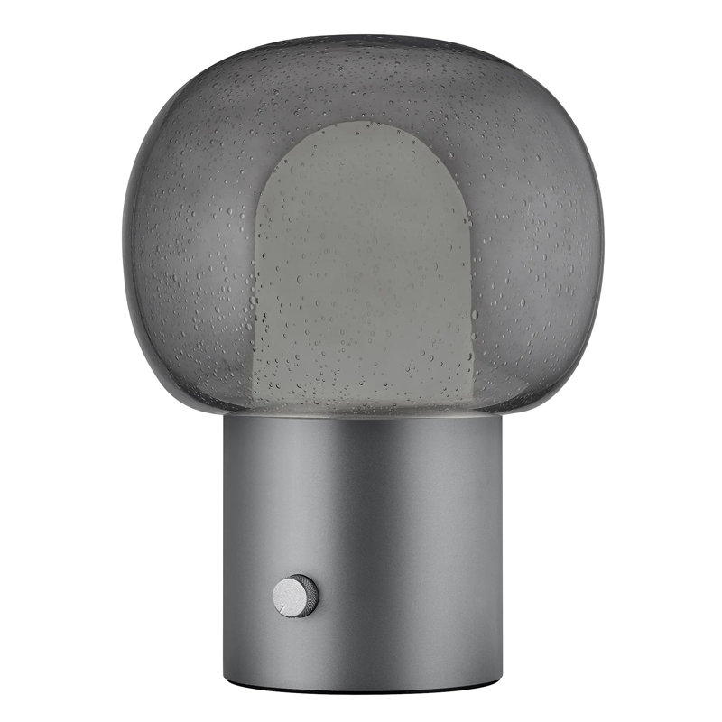 Glass Lamp, Gunmetal, Gunmetal