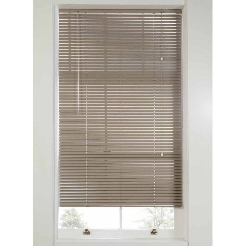 Room Darkening Mini Blinds, 160 cm L x 120 cm W, Latte