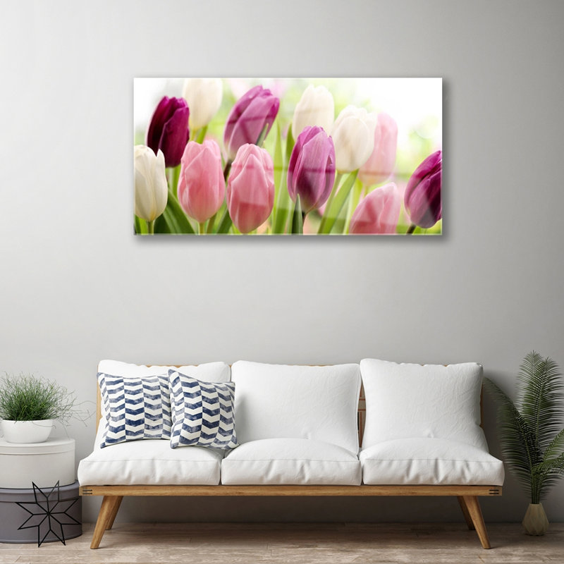 Tulips - No Frame Print on Glass