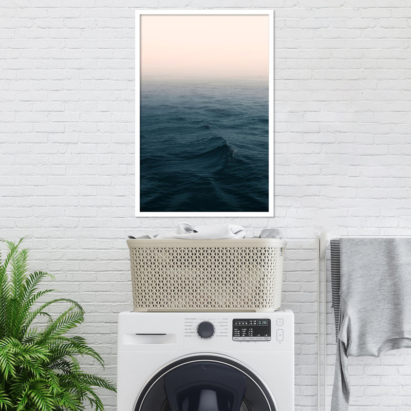 Ocean by Ian Winstanley, White, 22" W x 33" H