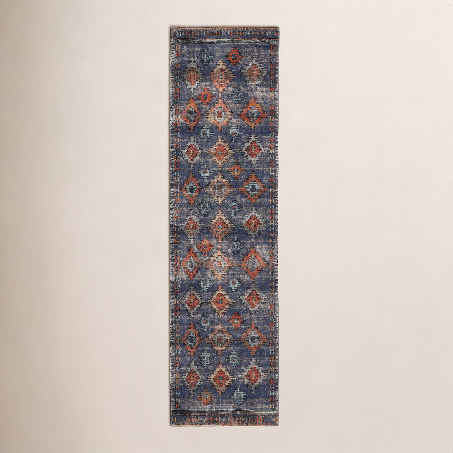 Halstead Multi Moroccan Outdoor Rug, Runner 2'6" x 8'