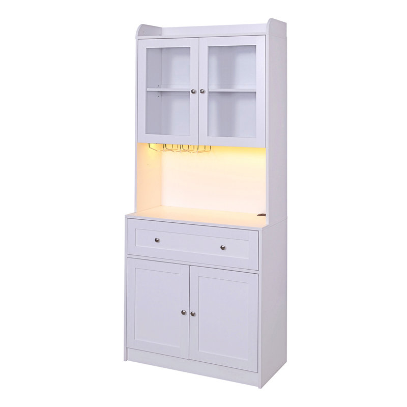 Versatile Kitchen Pantry Cabinet with Advanced Storage Options and Stylish Design